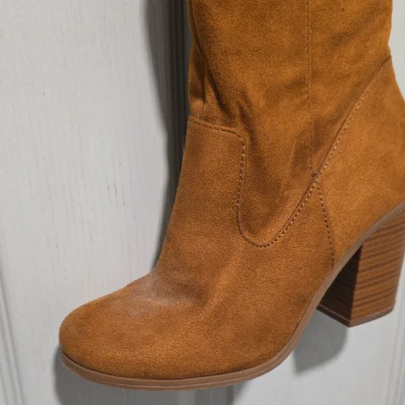 Cityclassified Brown Over-the-Knee Womens Boots Faux Suede - Picture 7 of 11